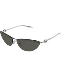 Gucci - Gg1701S 001 Sunglasses Metal Cat Eye - Lyst