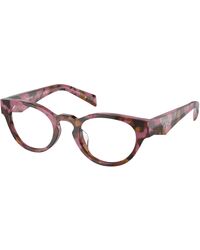 Prada - Pr A11Vd 18N1O1 Optical Frames Acetate Round Normal - Lyst