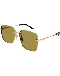Gucci - Gg1955Sa 004 Sunglasses Metal Squared - Lyst