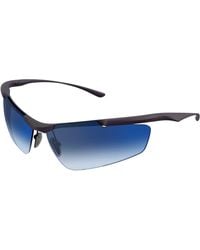 Balenciaga - Bb0462S 003 Occhiali Da Sole Metallo Blu Geometrica - Lyst