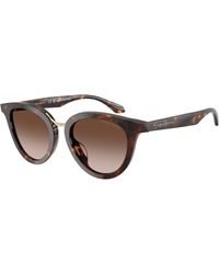 Giorgio Armani - Ar8252U 612413 Sunglasses Acetate Round Normal Nuanced - Lyst