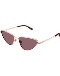 Gucci - Gg1879S 003 Sunglasses Metal Cat Eye - Lyst