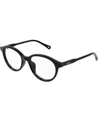 Chloé - Ch0316Oa 001 Optical Frames Acetate Transparent Round - Lyst