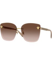 Versace - Ve2292B 100213 Sunglasses Metal Cat Eye Normal Nuanced - Lyst