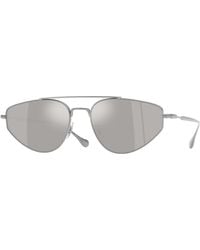 Oliver Peoples - X Jil Sander Ov1371St Edition 5 5036Ap Sunglasses Titanium Geometric Normal - Lyst