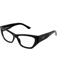Balenciaga - Bb0392O 001 Optical Frames Acetate Transparent Squared - Lyst