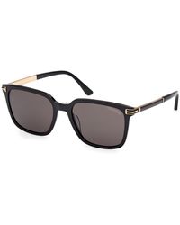 Tom Ford - Ft1183 Jochem 01A Sunglasses Acetate Smoke Squared Normal - Lyst