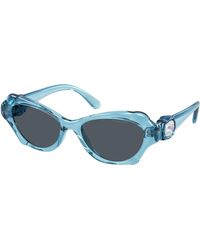 Swarovski - Sk6050 107887 Sunglasses Injected Cat Eye Normal - Lyst
