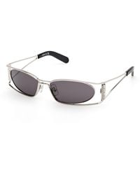 Gcds - Gd0060 16A Sunglasses Metal Smoke Geometric Normal - Lyst