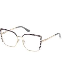 Guess - Gu50249 033 Optical Frames Metal Squared Normal - Lyst