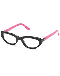 Guess - Gu50395 5 Optical Frames Acetate Round Normal - Lyst