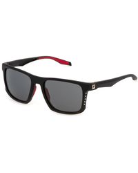 Fila - Sfi894 0U28 Sunglasses Injected Smoke Geometric Water -Repellent - Lyst