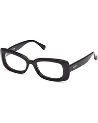 Max Mara - Mm5233 001 Optical Frames Acetate Squared Normal - Lyst