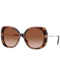 Burberry - Be4374 331613 Sunglasses Plastic Squared Shaded - Lyst