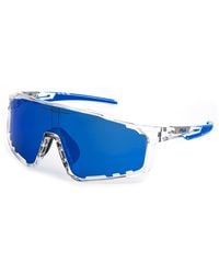 Fila - Sfid69 P79B Sunglasses Injected Smoke Mask Water Repellent Mirrored - Lyst