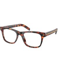 Prada - Pr A13V 14O1O1 Optical Frames Acetate Transparent Pillow Normal - Lyst
