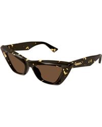Bottega Veneta - Bv1101S 002 Sunglasses Acetate Cat Eye - Lyst