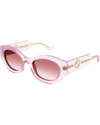 Gucci - Gg1553S 003 Sunglasses Injected Round - Lyst