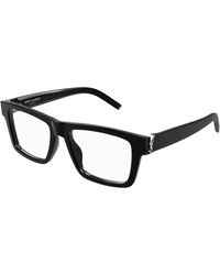 Saint Laurent - Sl M10_B 005 Optical Frames Acetate Transparent Squared - Lyst