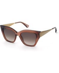 Nina Ricci - Snr487 07Ay Sunglasses Acetate Butterfly Normal Nuanced - Lyst