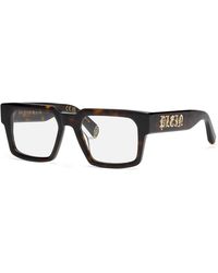 Philipp Plein - Vpp156M Plein Master 722 Optical Frames Acetate Squared - Lyst