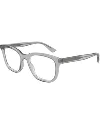 McQueen - Am0539O 006 Optical Frames Acetate Transparent Squared - Lyst
