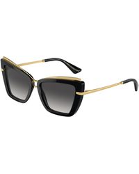 Dolce & Gabbana - Dg4472 501/8G Sunglasses Acetate Cat Eye Normal Shaded - Lyst