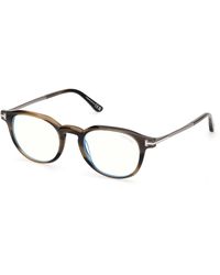 Tom Ford - Ft6125-B 055 Optical Frames Acetate Round Normal - Lyst