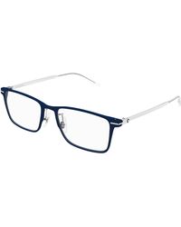 Montblanc - Mb0396On 002 Optical Frames Transparent Squared - Lyst