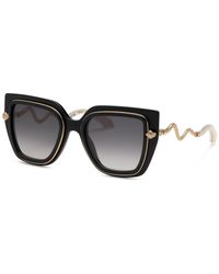 Roberto Cavalli - Src097M 700 Sunglasses Acetate Smoke Butterfly Normal Shaded - Lyst