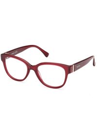 Max Mara - Mm5229 069 Optical Frames Acetate Round Normal - Lyst