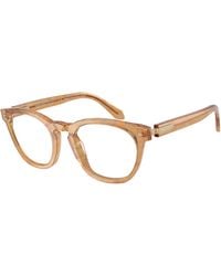 Giorgio Armani - Ar7284 6300 Optical Frames Acetate Round Normal - Lyst