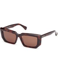 Max Mara - Mm0126 Glimpse7 52E Sunglasses Acetate Squared Normal - Lyst