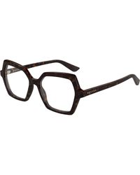 McQueen - Am0537O 002 Optical Frames Acetate Transparent Geometric - Lyst