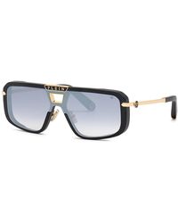 Philipp Plein - Spp008M Plein Legacy 703X Sunglasses Acetate Squared Anti-Glare Mirror - Lyst