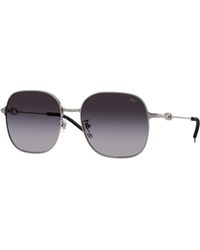 DIESEL - Dl1010D 10038G Sunglasses Metal Squared Normal Shaded - Lyst