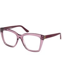 Guess - Gu50173 081 Optical Frames Acetate Geometric Normal - Lyst