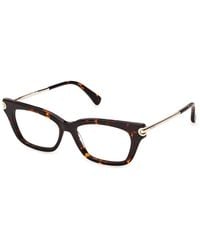 Max Mara - Mm5253 52 Optical Frames Acetate Squared Normal - Lyst