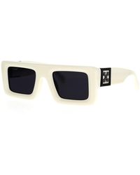 Off-White c/o Virgil Abloh - Oeri049 Leonardo 0107 Dark Sunglasses Acetate Squared Normal - Lyst
