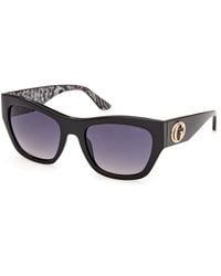 Guess - Gu00363 01B Sunglasses Injected Smoke Squared Normal - Lyst
