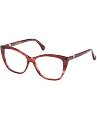 Max Mara - Mm5036 068 Optical Frames Acetate Squared Normal - Lyst