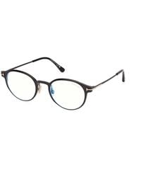 Tom Ford - Ft6188-B 1 Optical Frames Metal Round Normal - Lyst