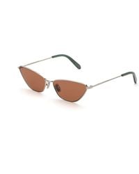 Retrosuperfuture - Djn Spillo Metallic Mint Sunglasses Metal Bordeaux Cat Eye Normal - Lyst