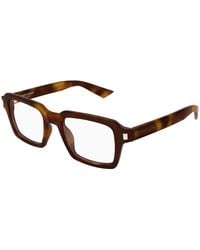 Saint Laurent - Sl 947 Opt 002 Optical Frames Acetate Transparent Squared - Lyst