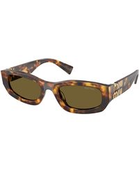 Miu Miu - Mu B04S 14L09Z Sunglasses Acetate Geometric Normal - Lyst