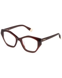 Furla - Vfu869V 700Y Optical Frames Acetate Geometric - Lyst