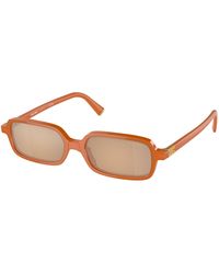Miu Miu - Mu 11Zs 11V40D Sunglasses Acetate Squared Normal Mirror - Lyst