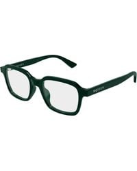 McQueen - Am0572O 003 Montature Da Vista Acetato Trasparente Squadrata - Lyst
