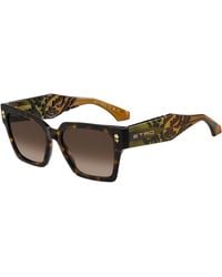 Etro - 0128/S 086/Ha Sunglasses Acetate Squared Normal Nuanced - Lyst
