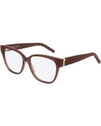 Saint Laurent - Sl M33 008 Optical Frames Acetate Squared - Lyst